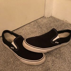 Black Slip On Vans Size 12
